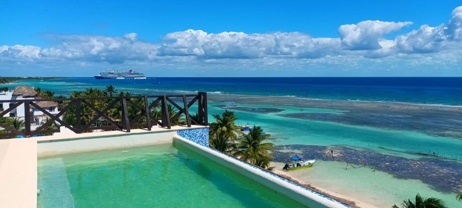 Hotel Blue Reef Frente Al Mar Mahahual Exterior foto