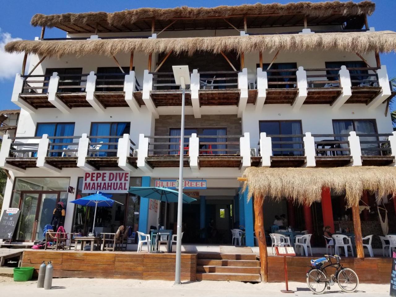 Hotel Blue Reef Frente Al Mar Mahahual Exterior foto
